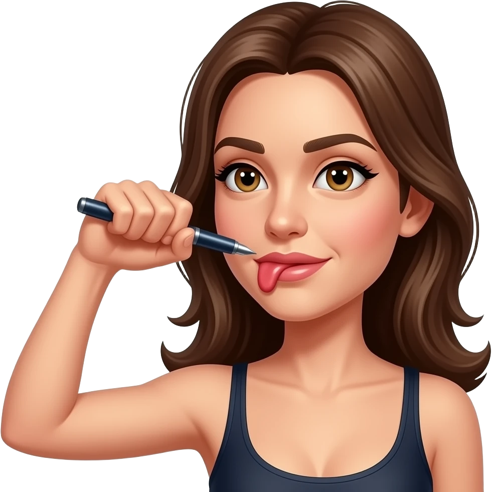 Ejaculate Cum covered woman’s face with a male pen is jerking off into her face emoji