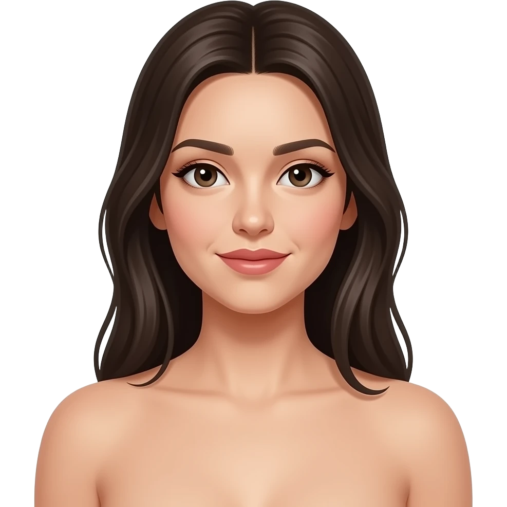 A naked woman in the city emoji