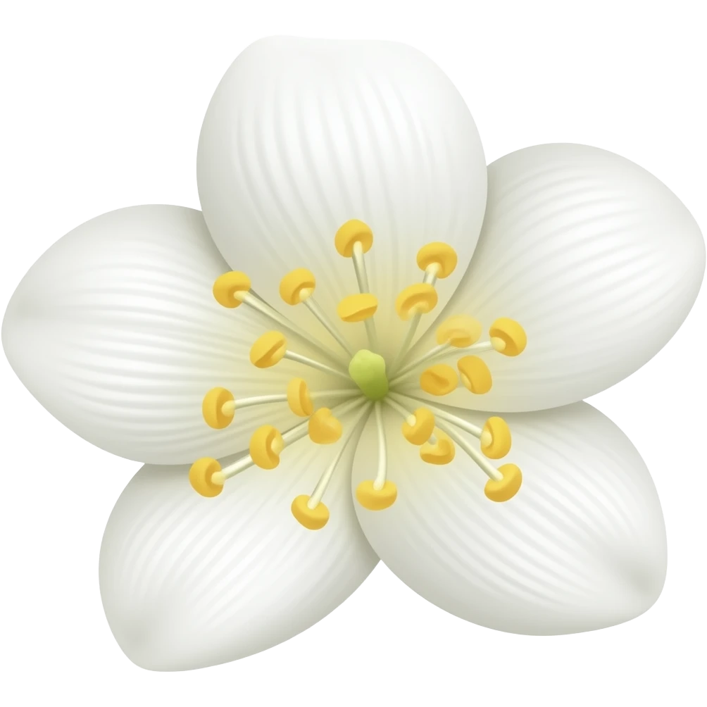 White flowers emoji