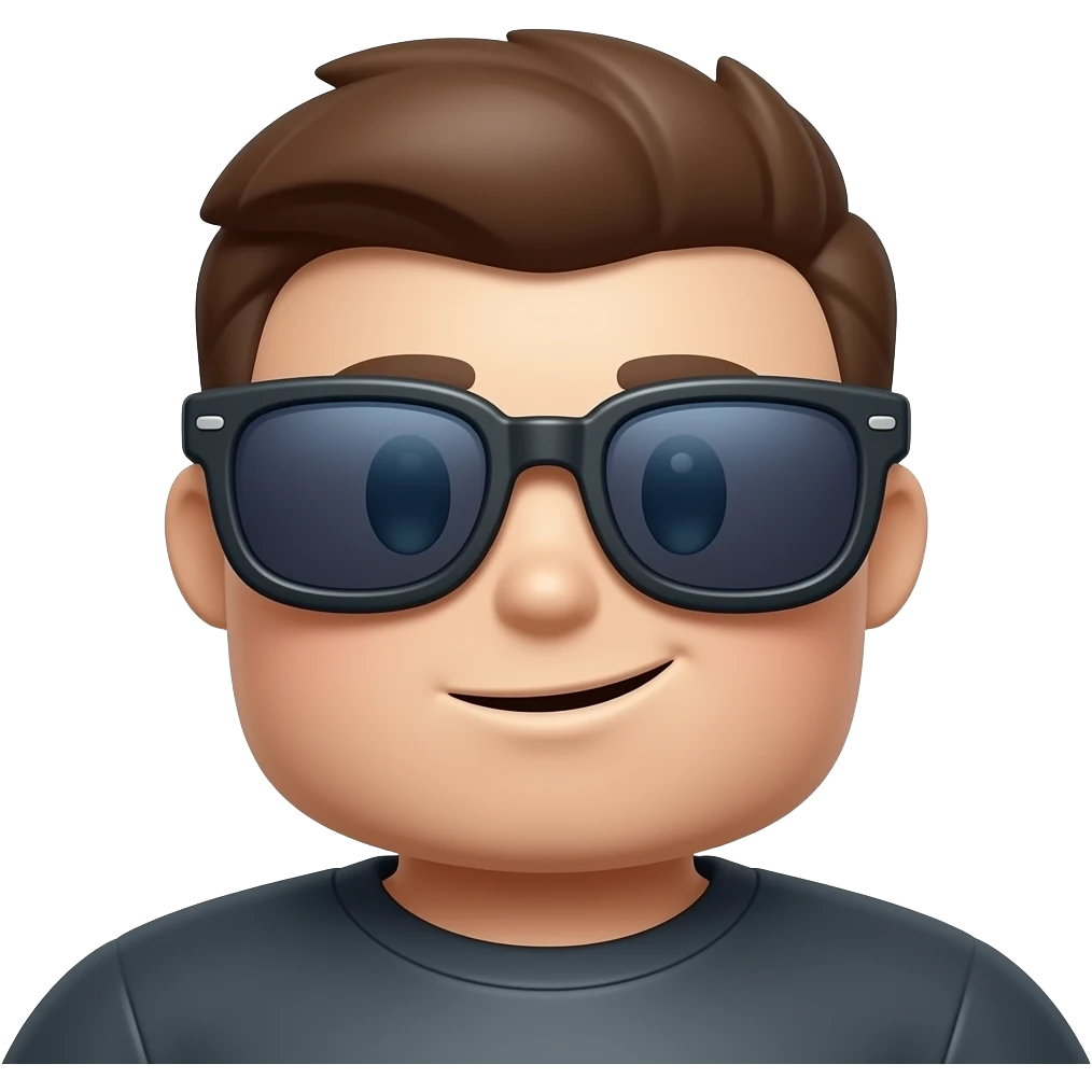 Roblox usando óculos de sol emoji