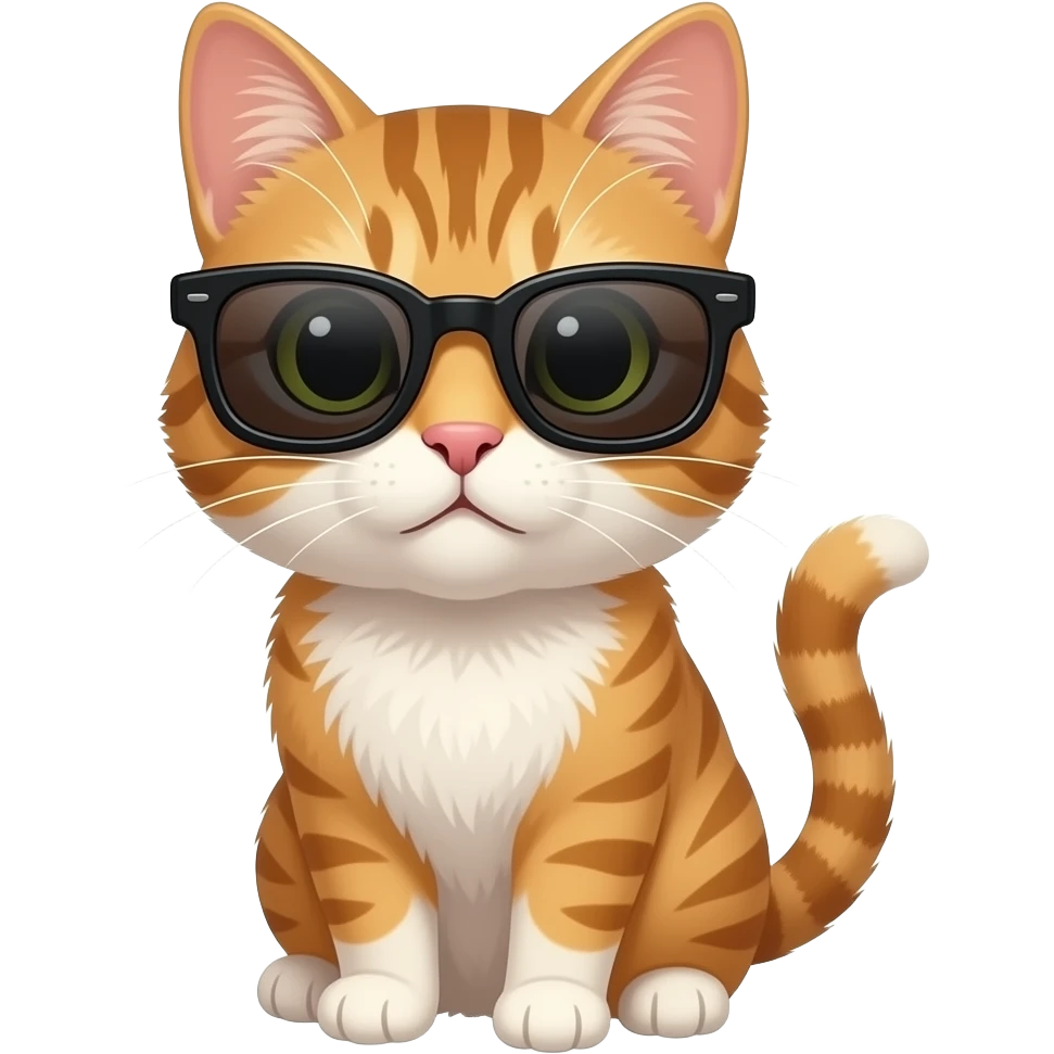Cat wearing sunglasses emoji