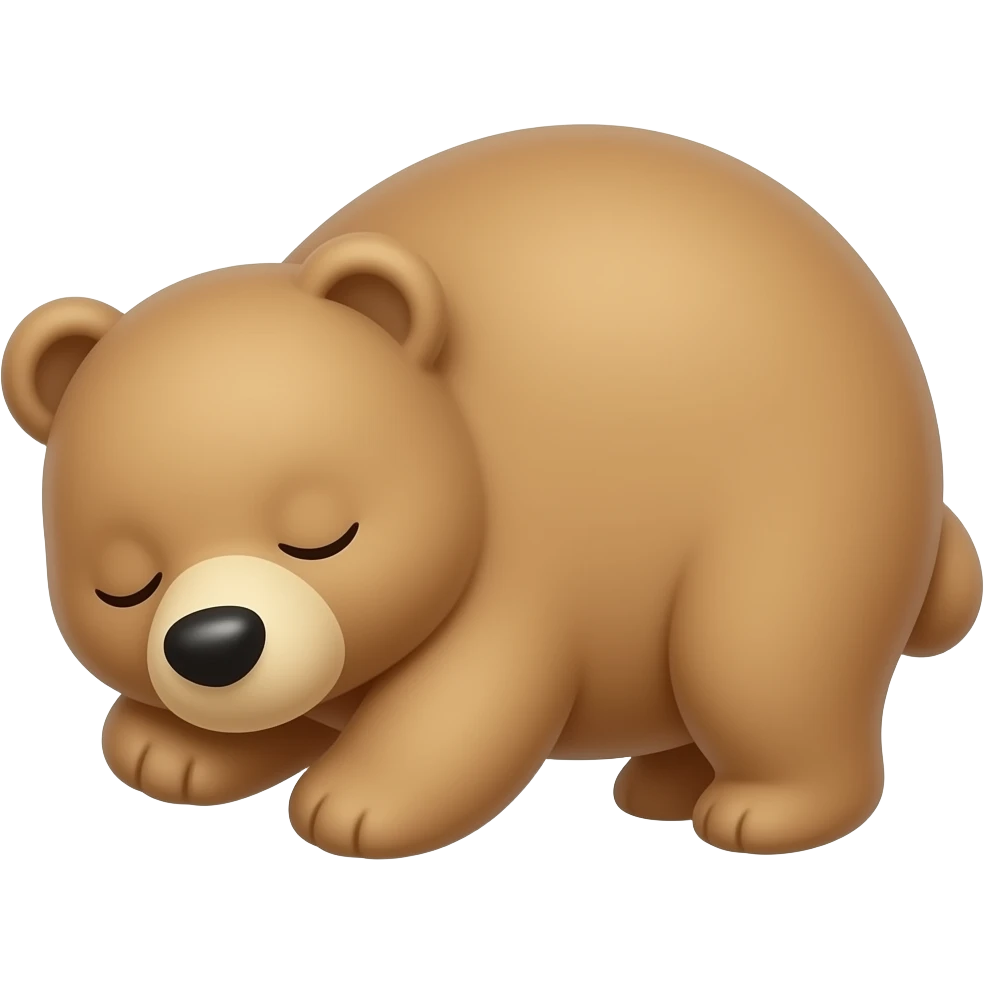 Cute Sleeping bear emoji