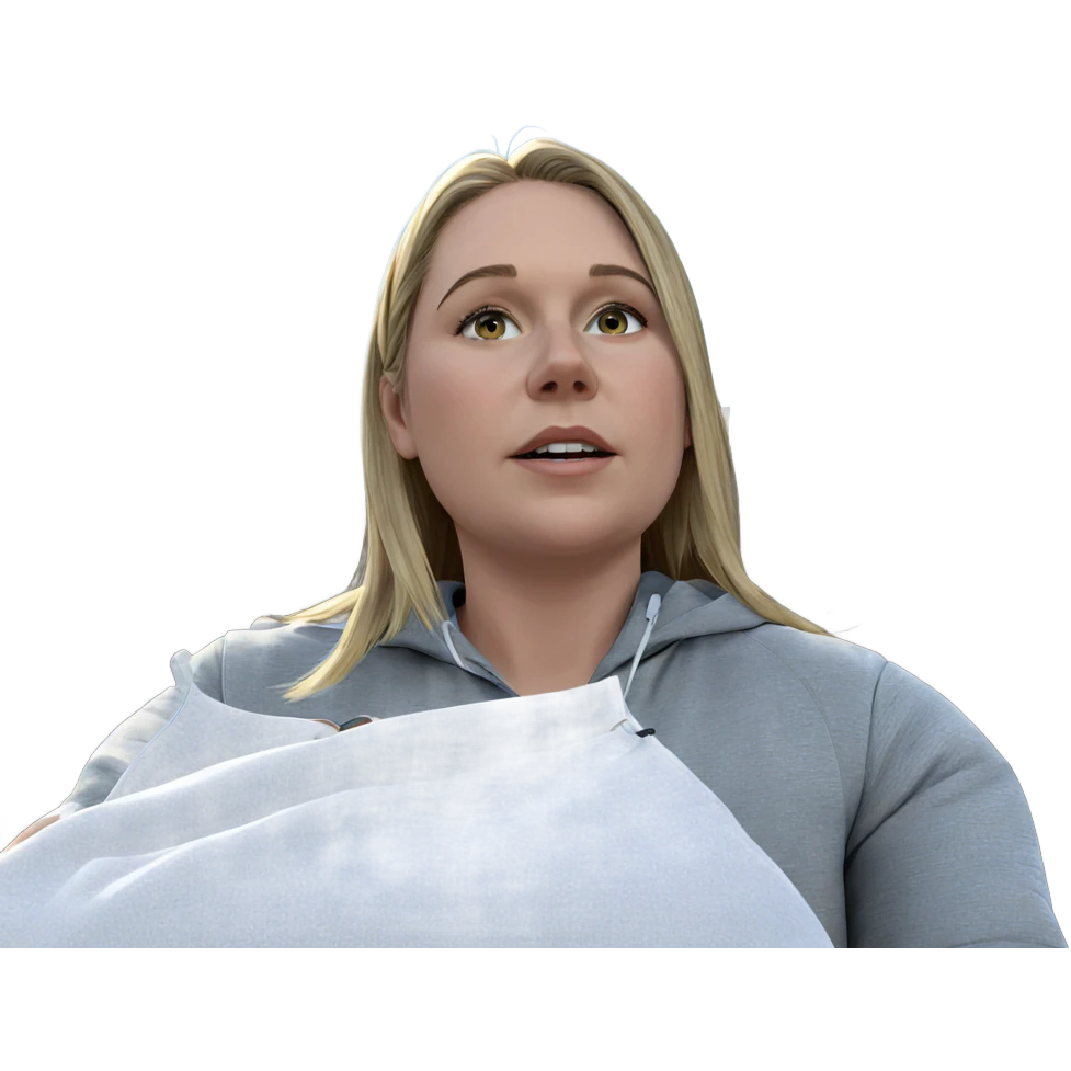 girl with blonde hair outdoors emoji