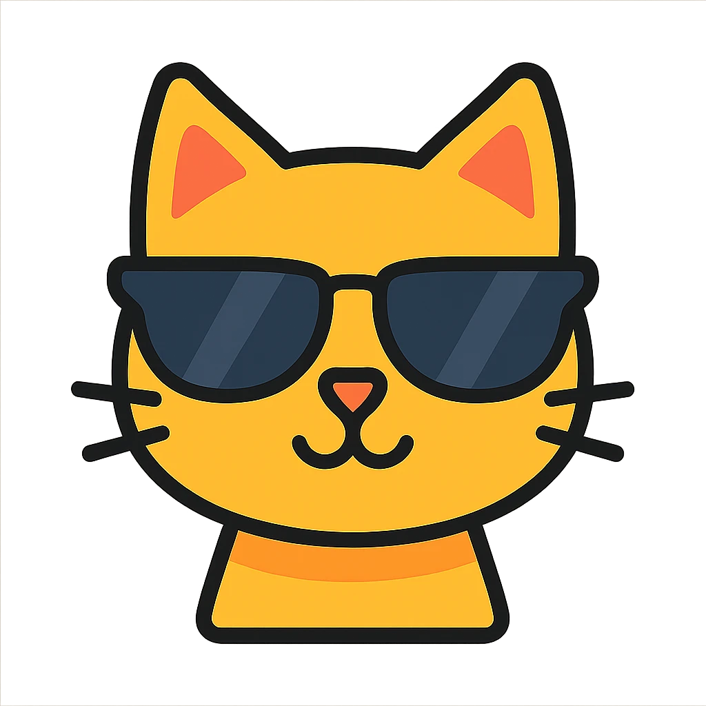 cat wearing sunglasses emoji