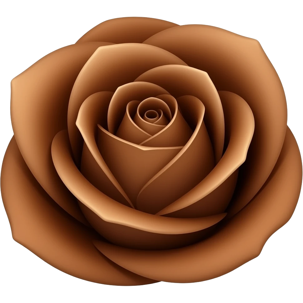 Uma rosa marrom. emoji