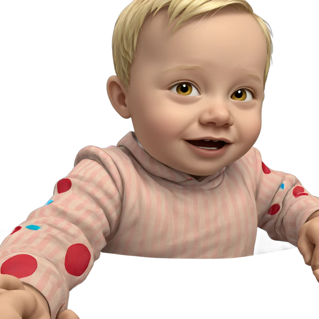 blonde boy gazing at viewer emoji