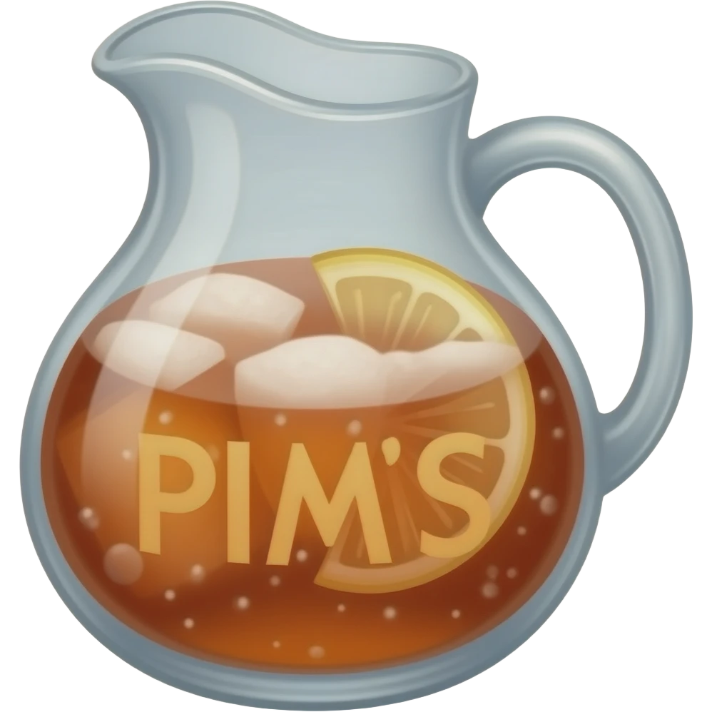 Jug of pimm’s cocktail emoji