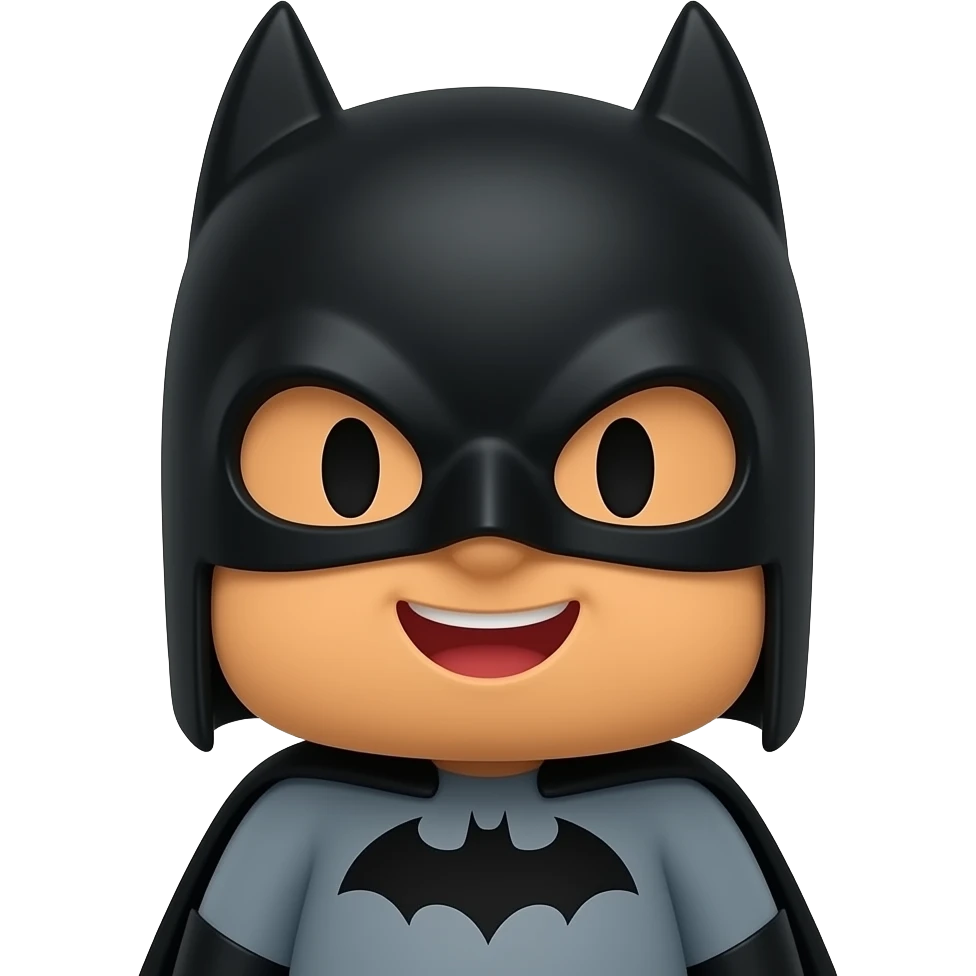 Pocoyo em Batman Happy emoji