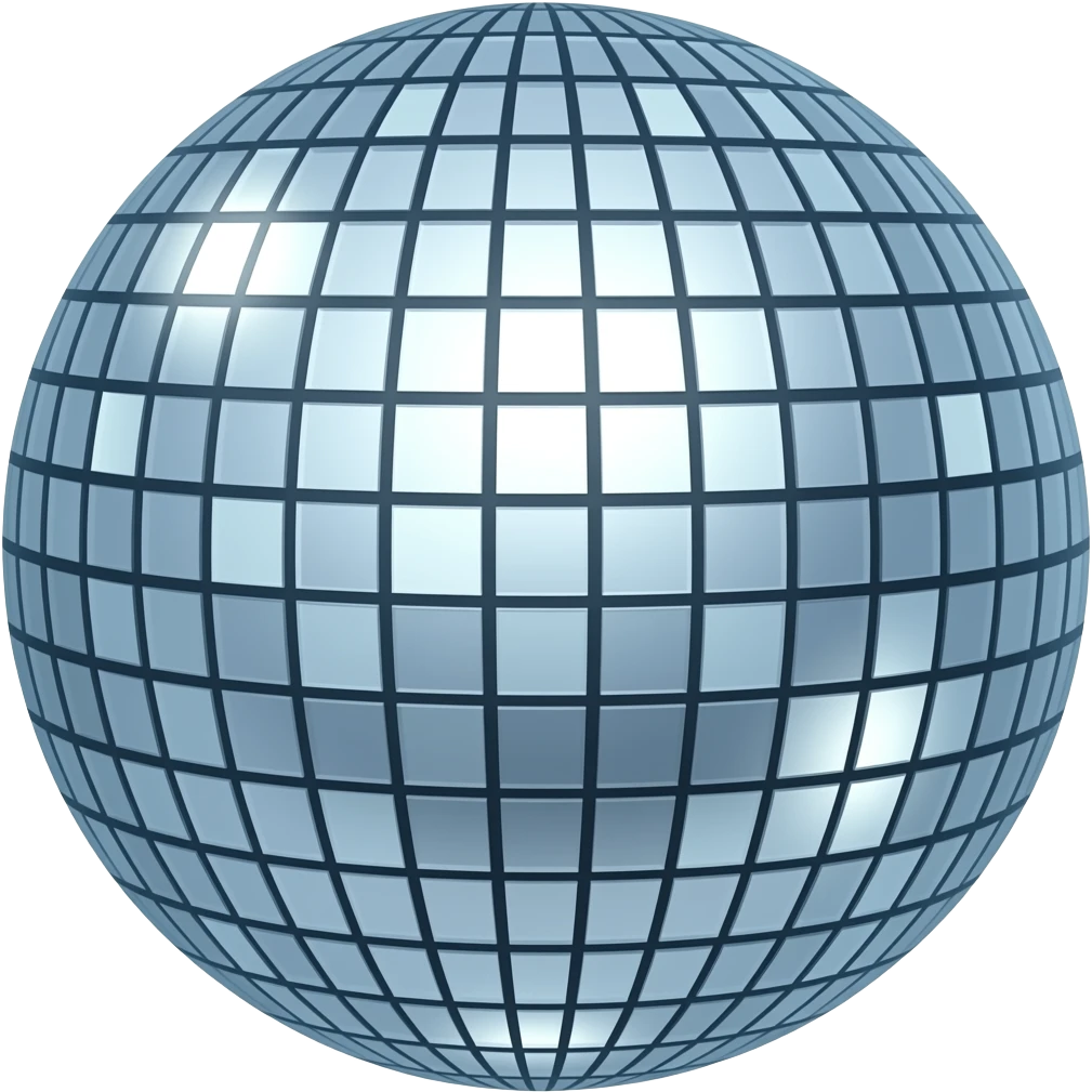 Bola disco emoji