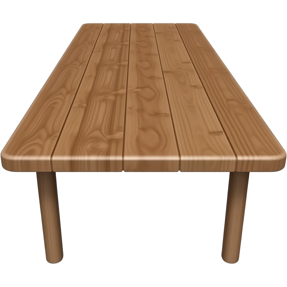 a table that is long and there is nothing there not a fork or anything else emoji