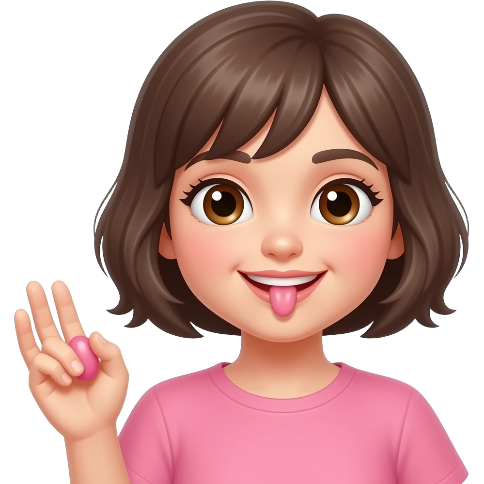 Девушка показывает вагину emoji