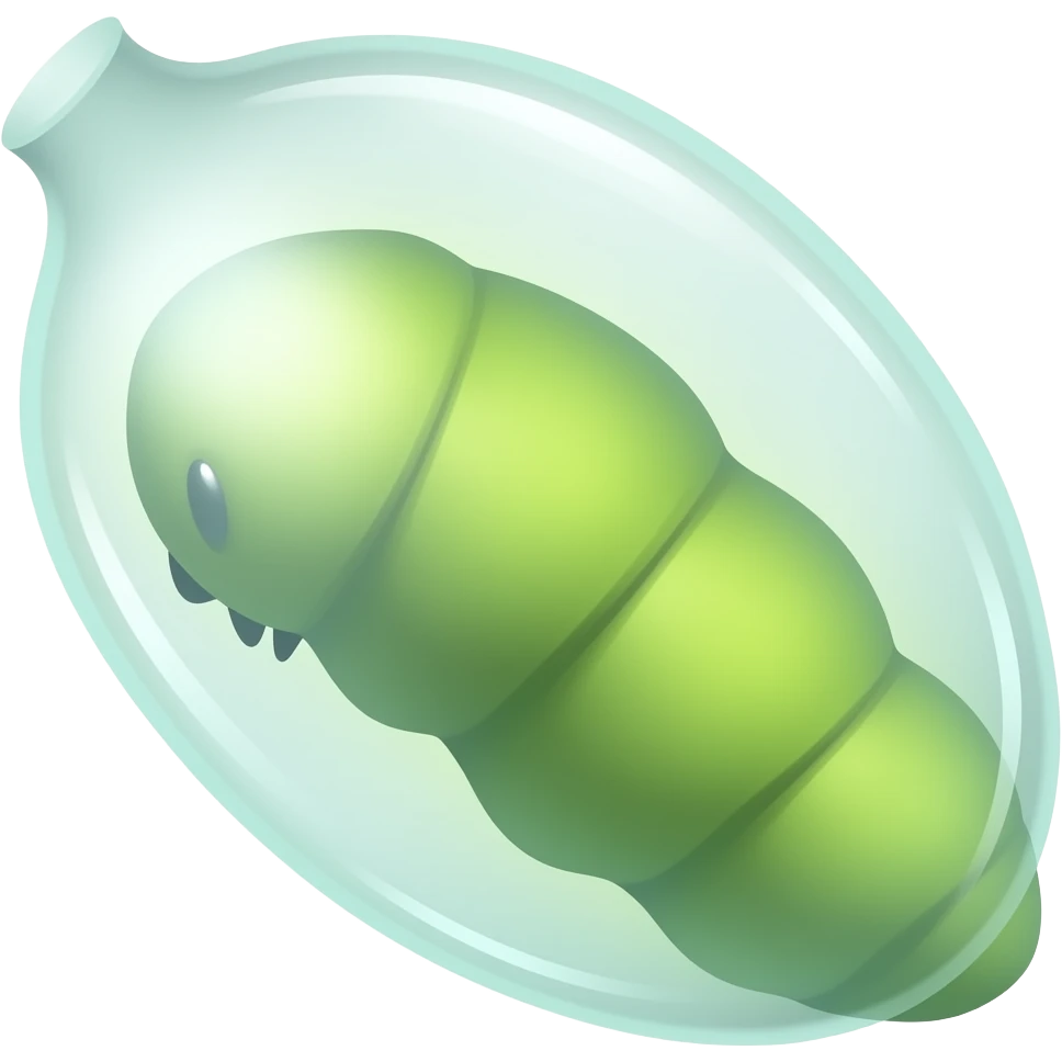 Big slikworm cocoon emoji