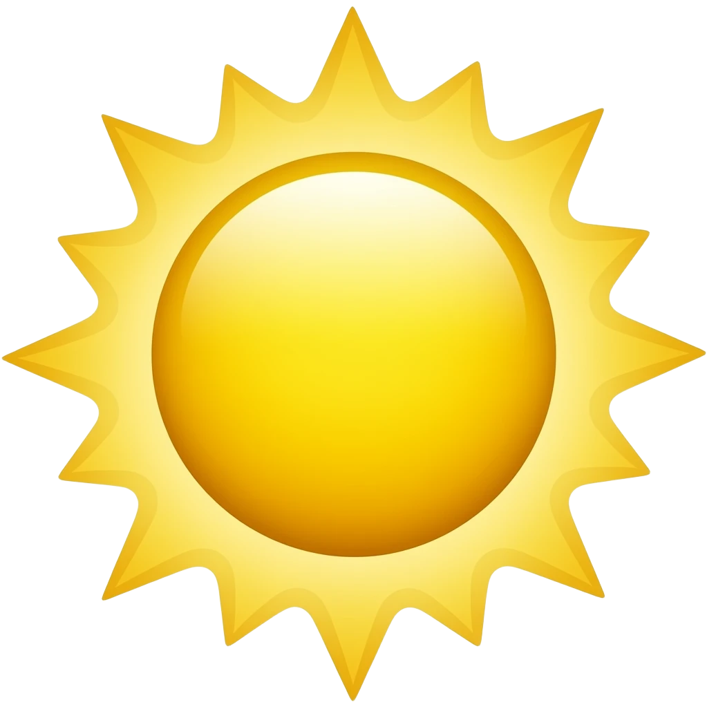 sun charging emoji