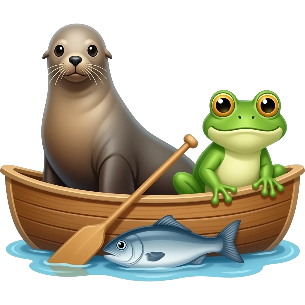 🦭🛶🐟🛶🐸🛶 the wow wow wow emoji