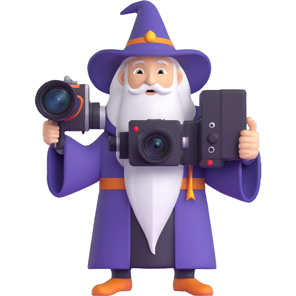 cinema camera wizard emoji