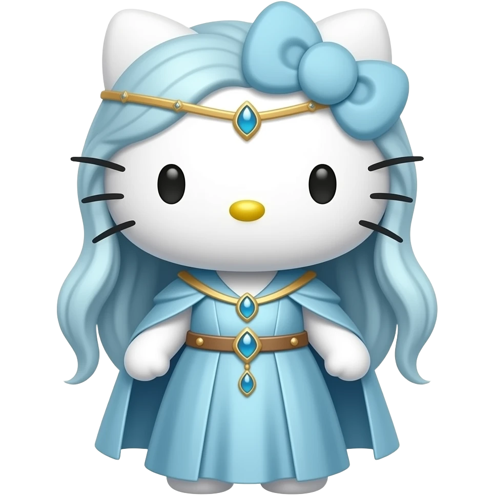 hello kitty vestida  de galadriel emoji