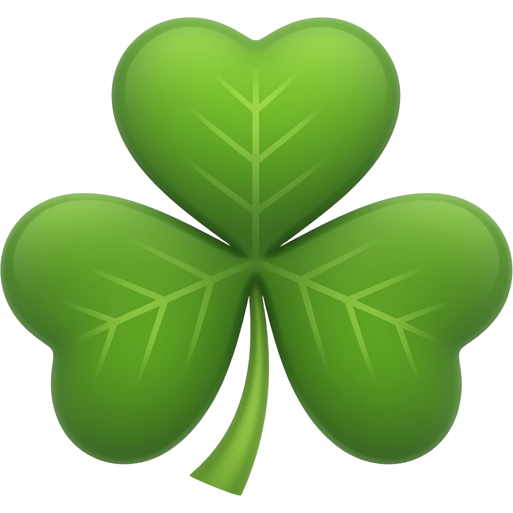 Three leaf clover emoji