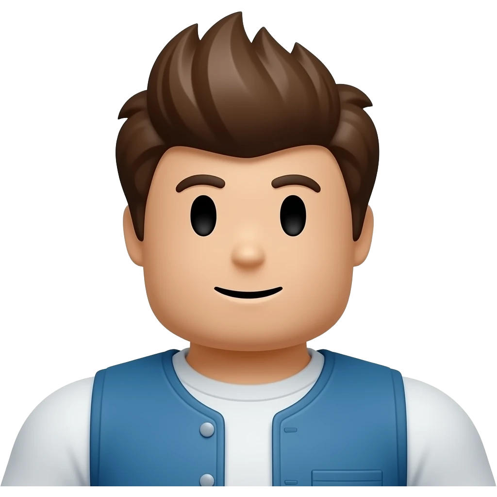 A pixelated Roblox character emoji