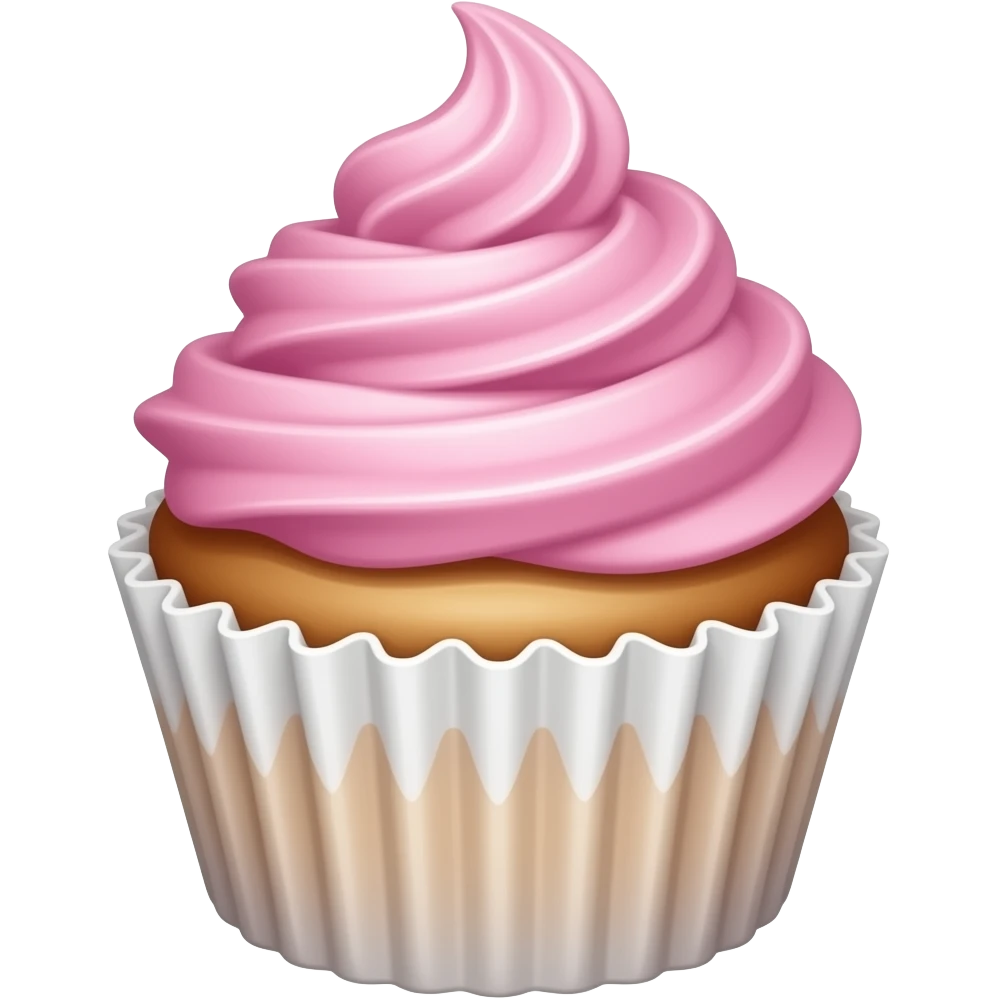 Cupcake with pink icing emoji