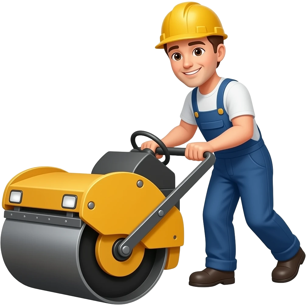 Asphalt paver emoji emoji