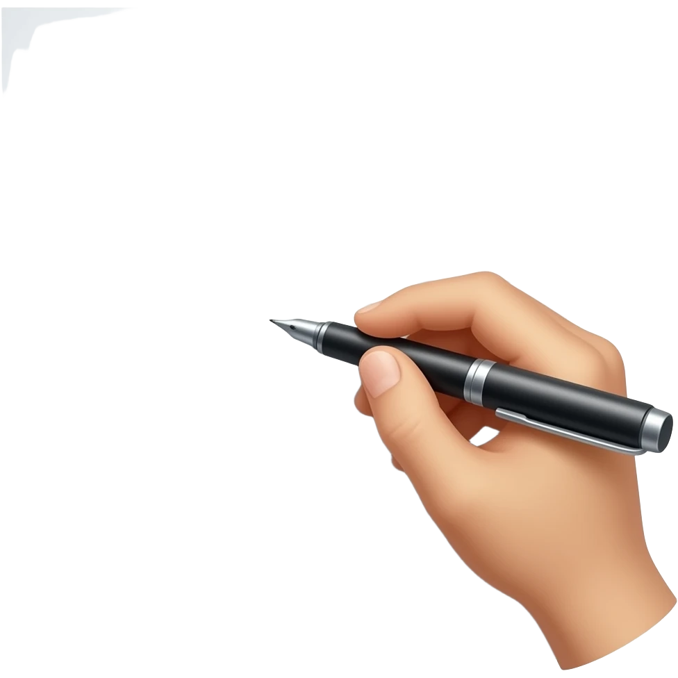 pen writing quotation on paper. Quotation as header text. emoji