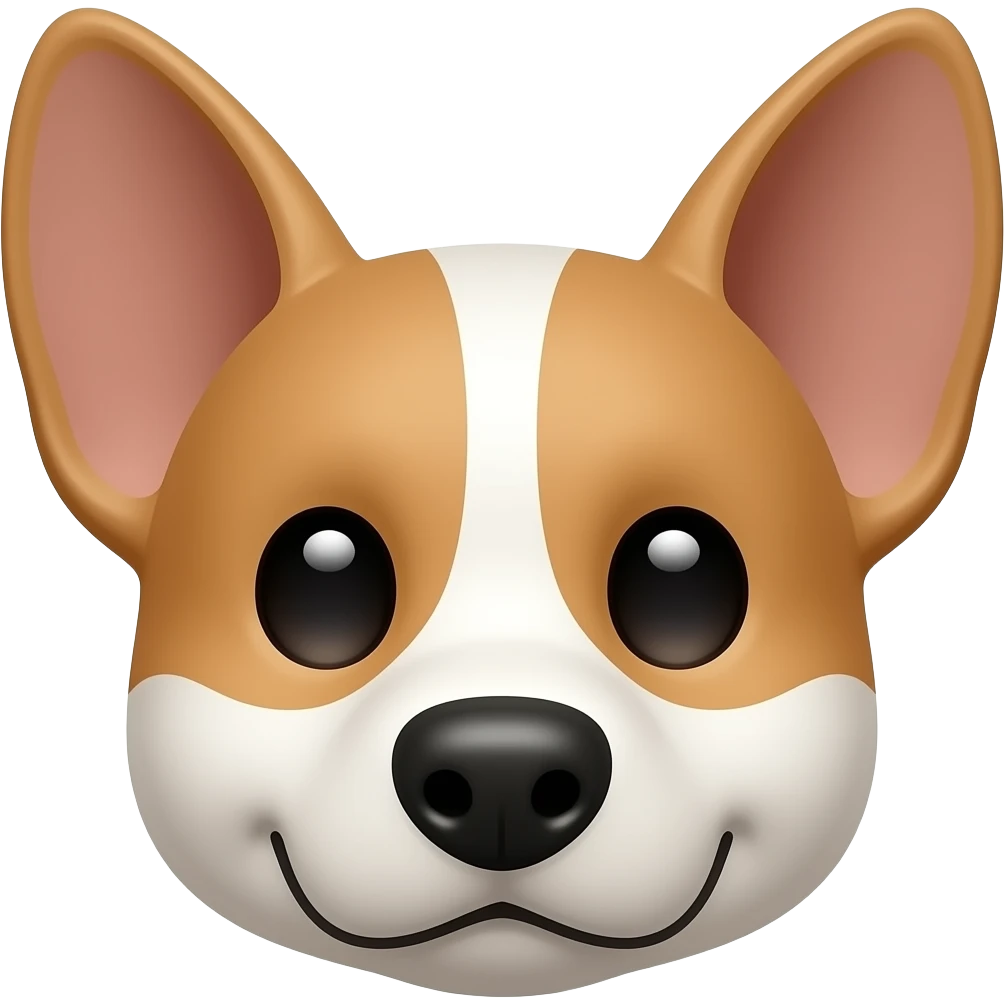 dog ears only upwards emoji