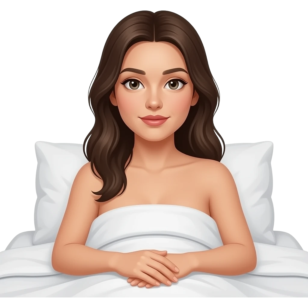 realistic naked female in bed emoji