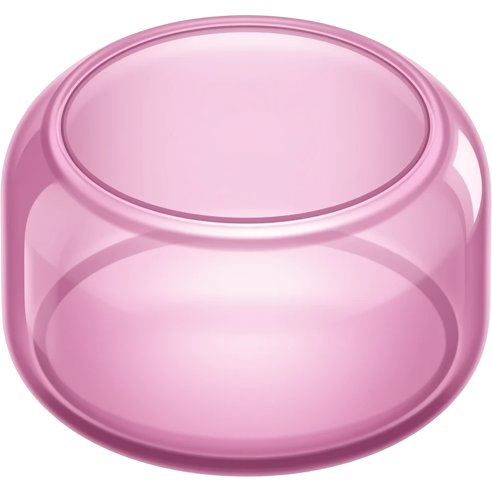 empty  singular pink glass case emoji
