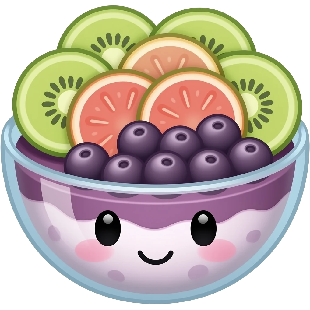 Kawaii açaí emoji