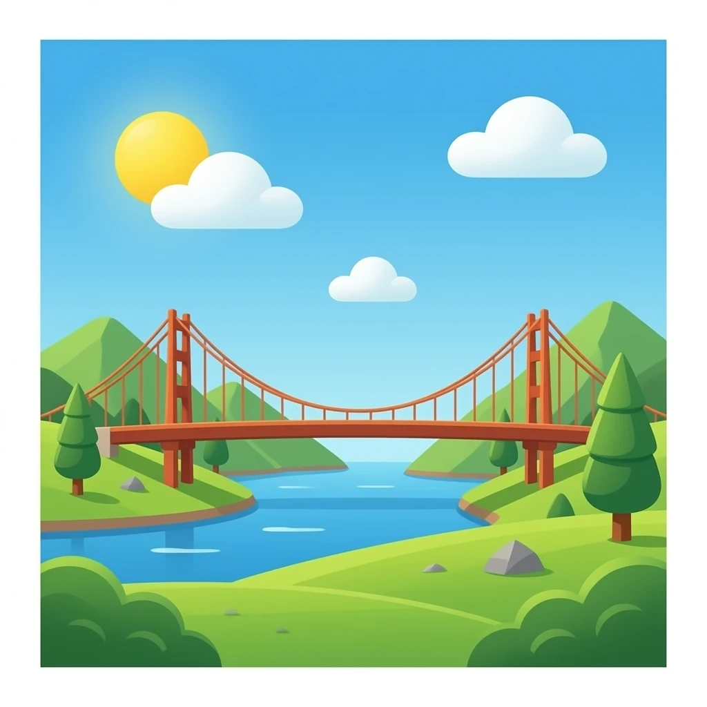 Golden Bridge emoji