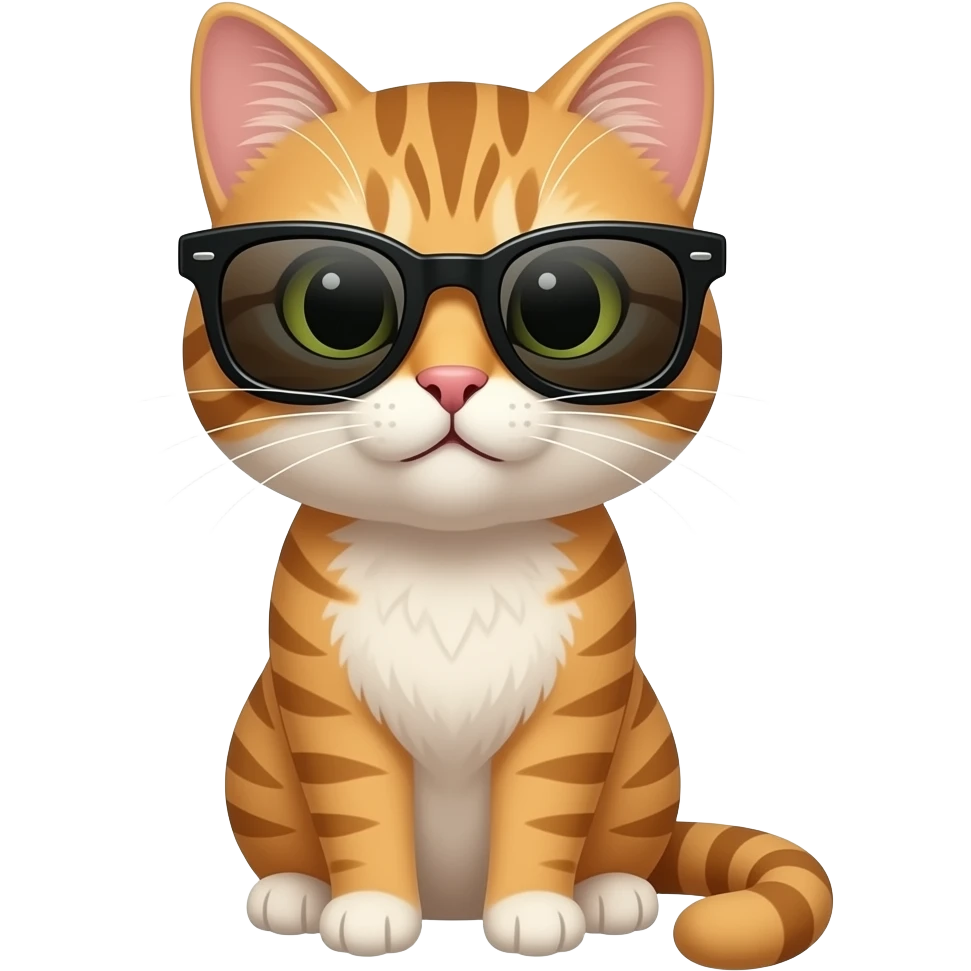 Cat wearing sunglasses emoji