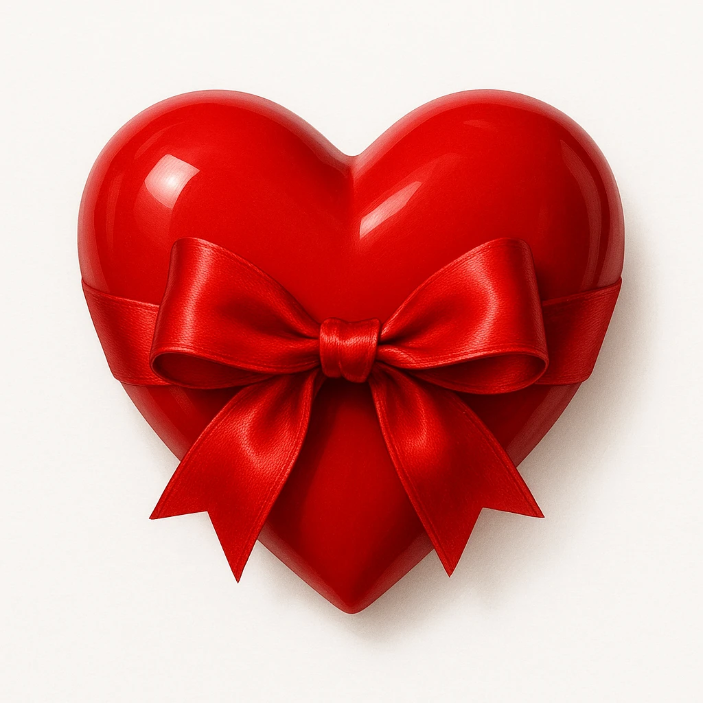 heart with a bow emoji