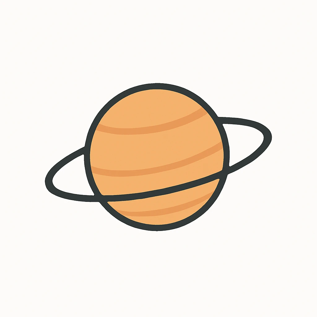 minimal planet, simple and clean design, white background, no text emoji