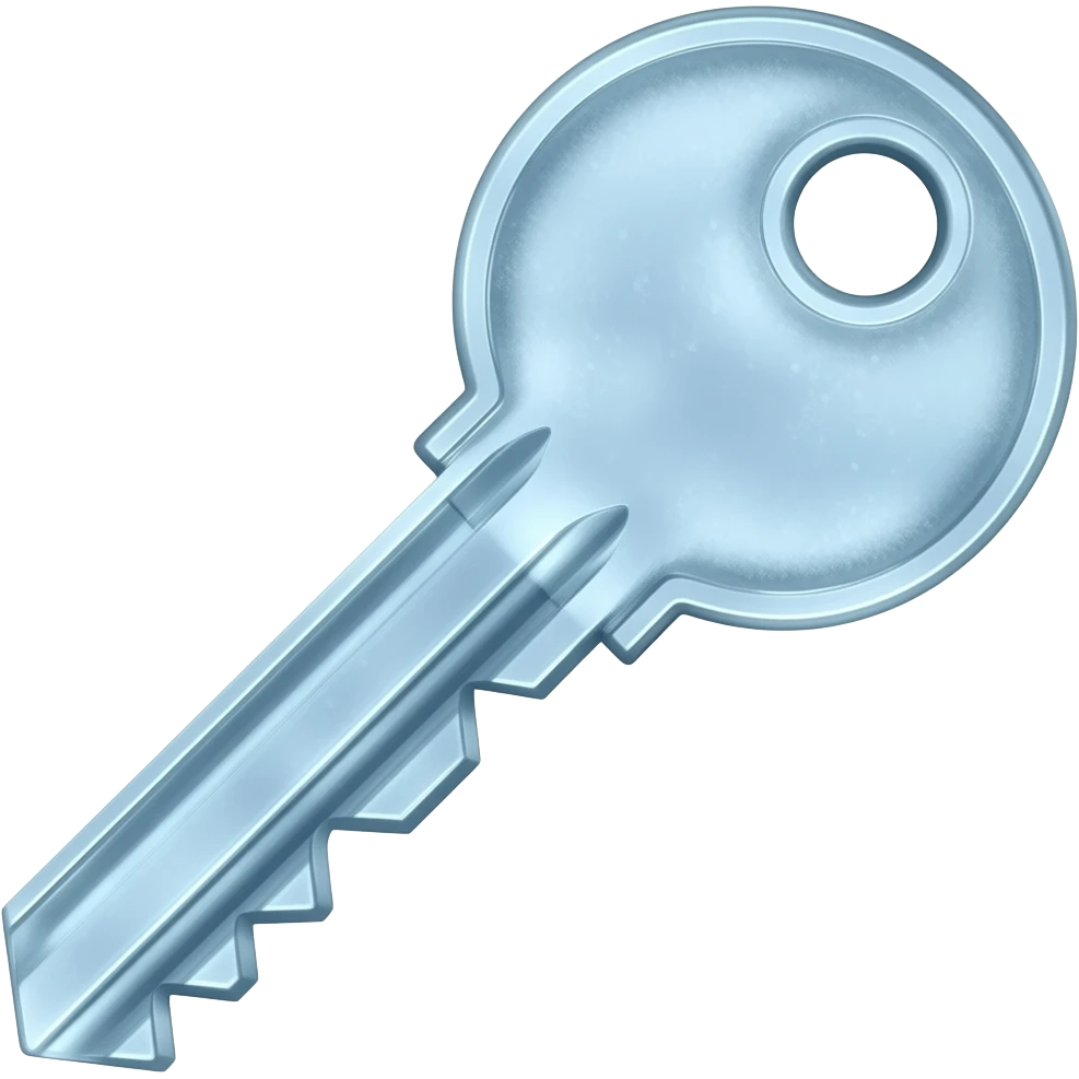 Frozen Key emoji