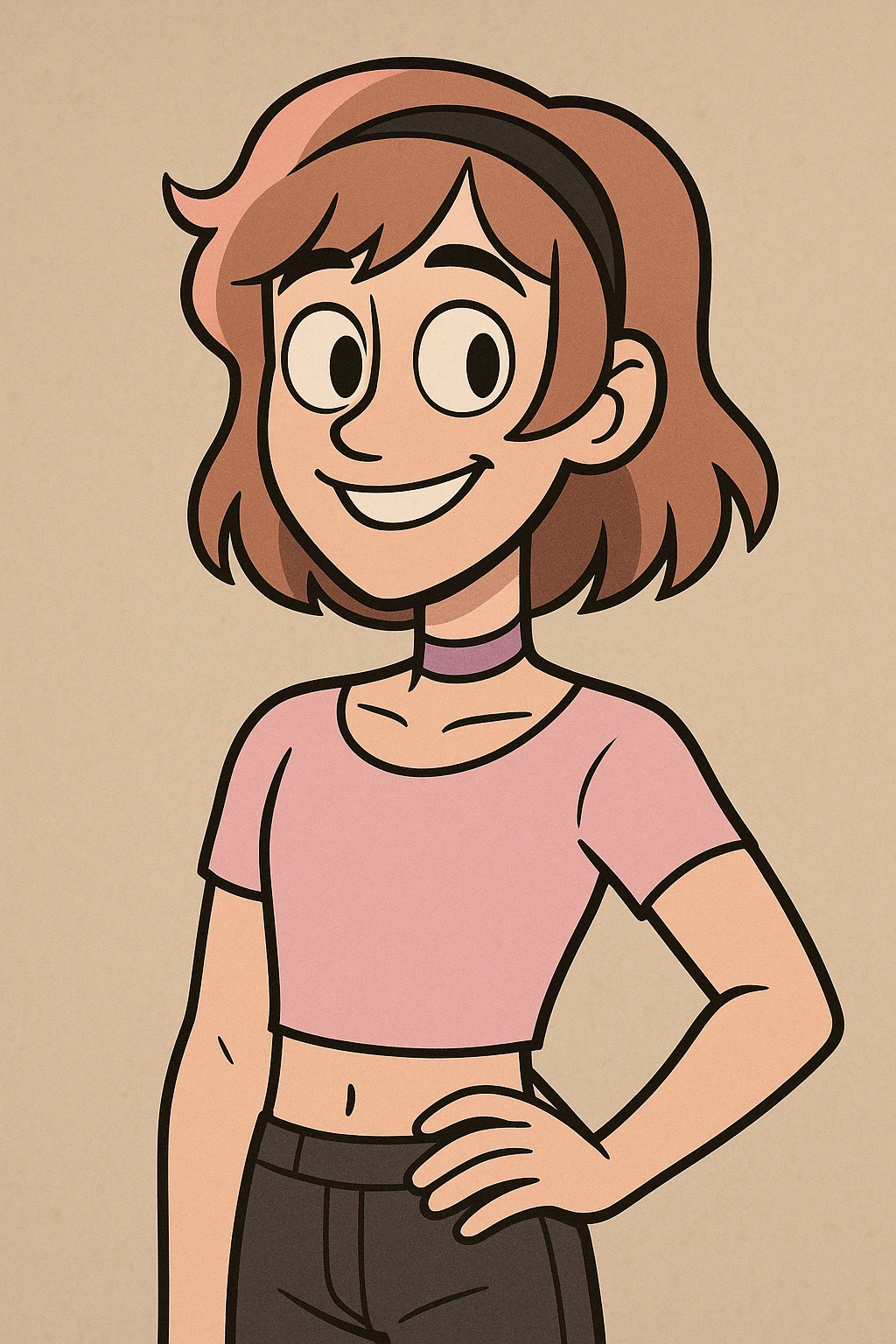 cute femboy with a smile emoji