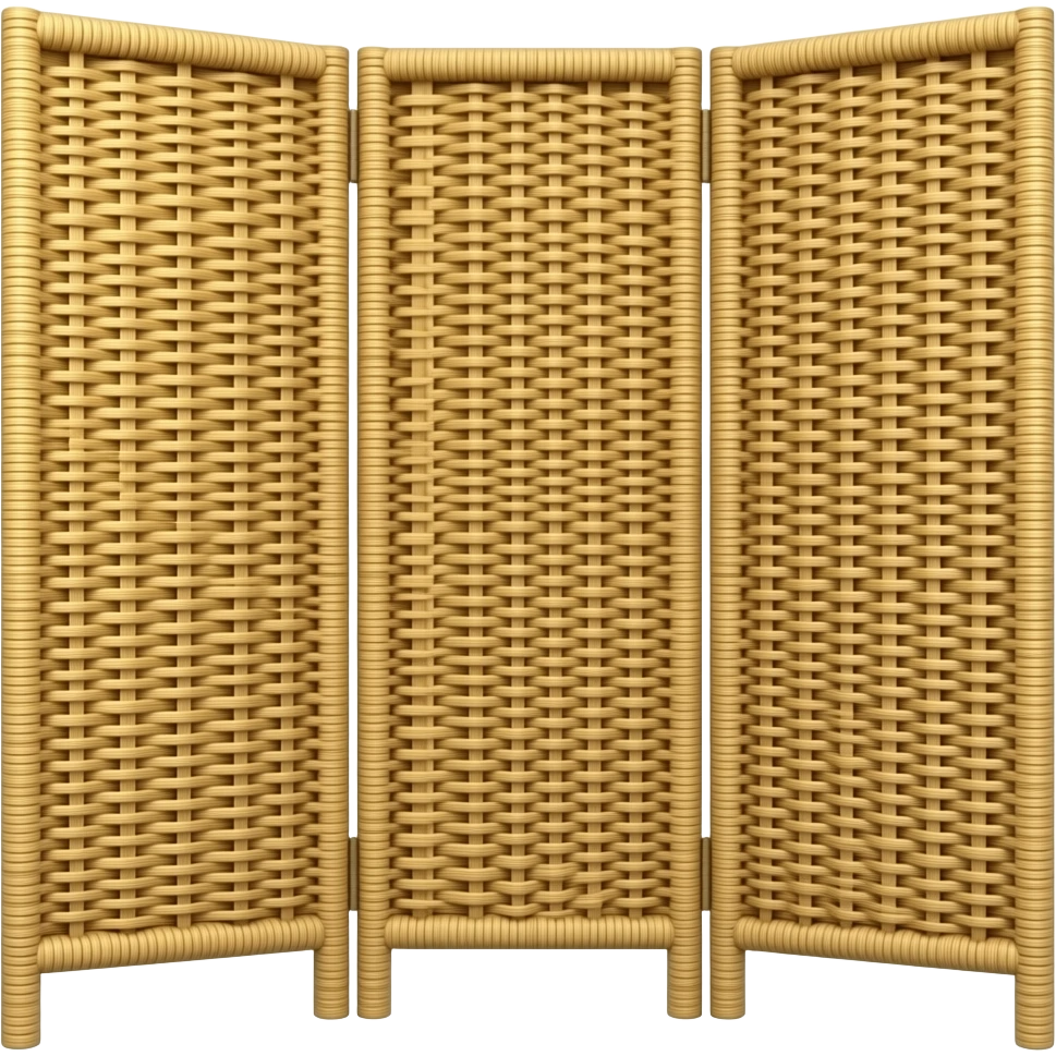 folding wicker screen emoji