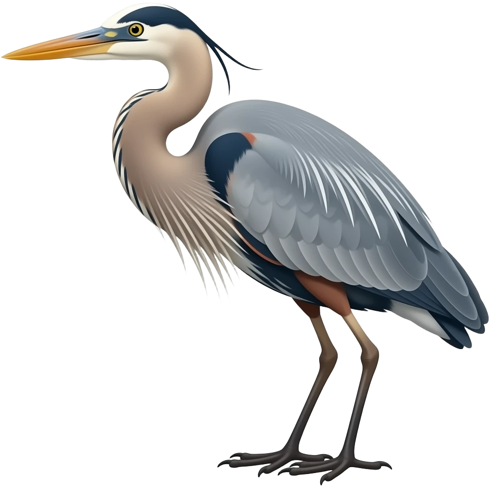 Blue heron emoji