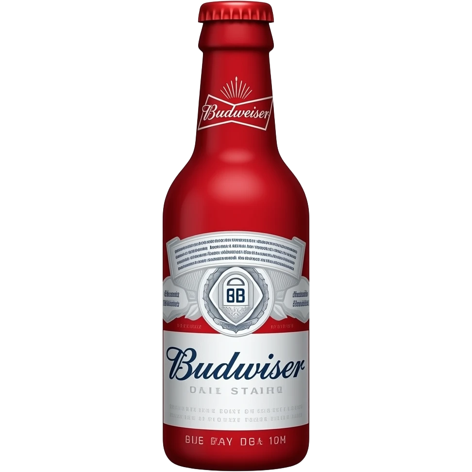 Budweiser bottle red emoji