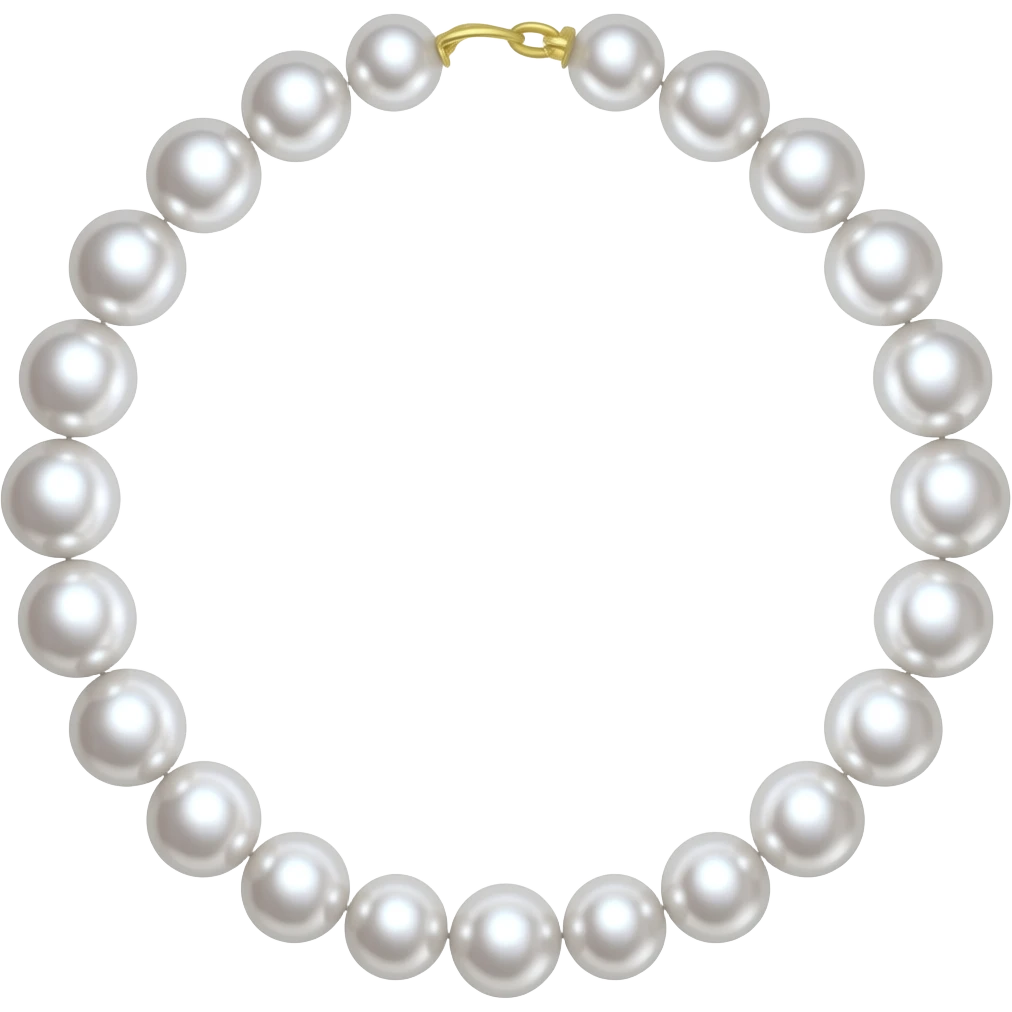 Pearl necklace emoji