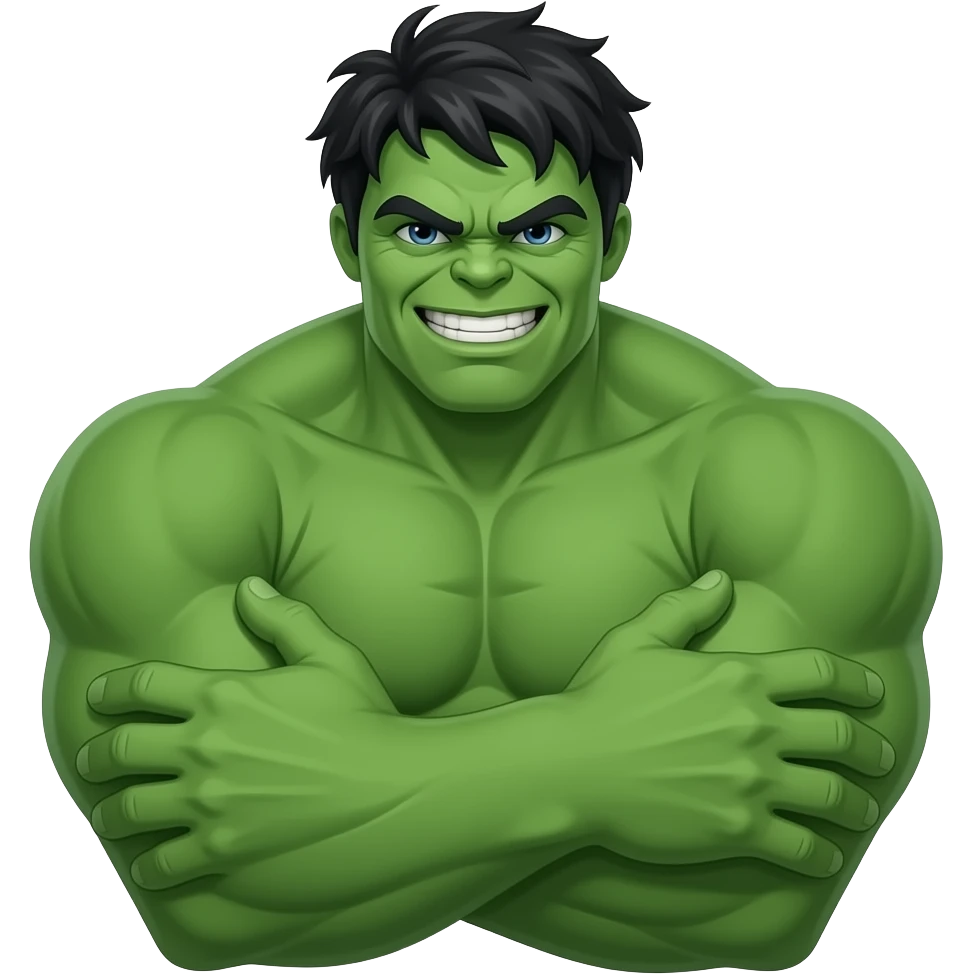Hulk hugging emoji