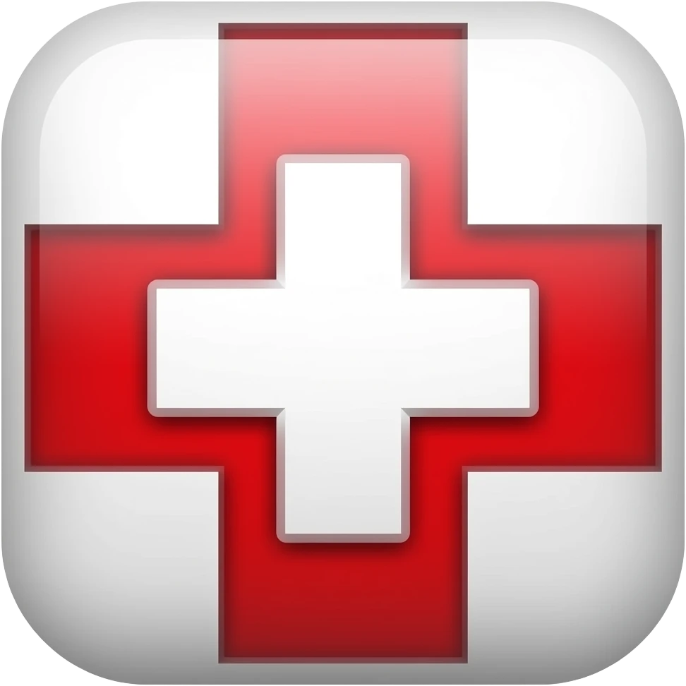red pharmacy cross emoji