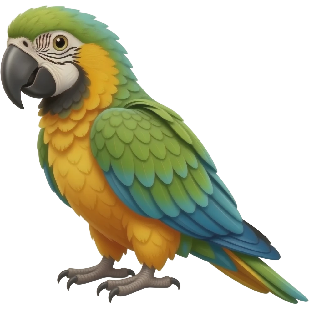 stuffed macaw emoji