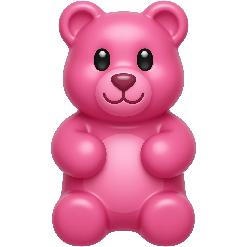 pink gummy bear emoji
