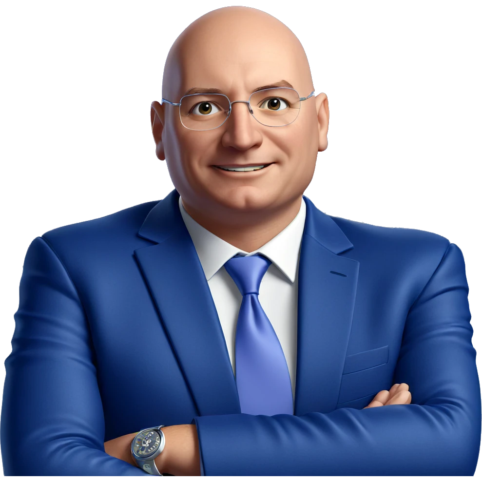 smiling man in formal attire emoji