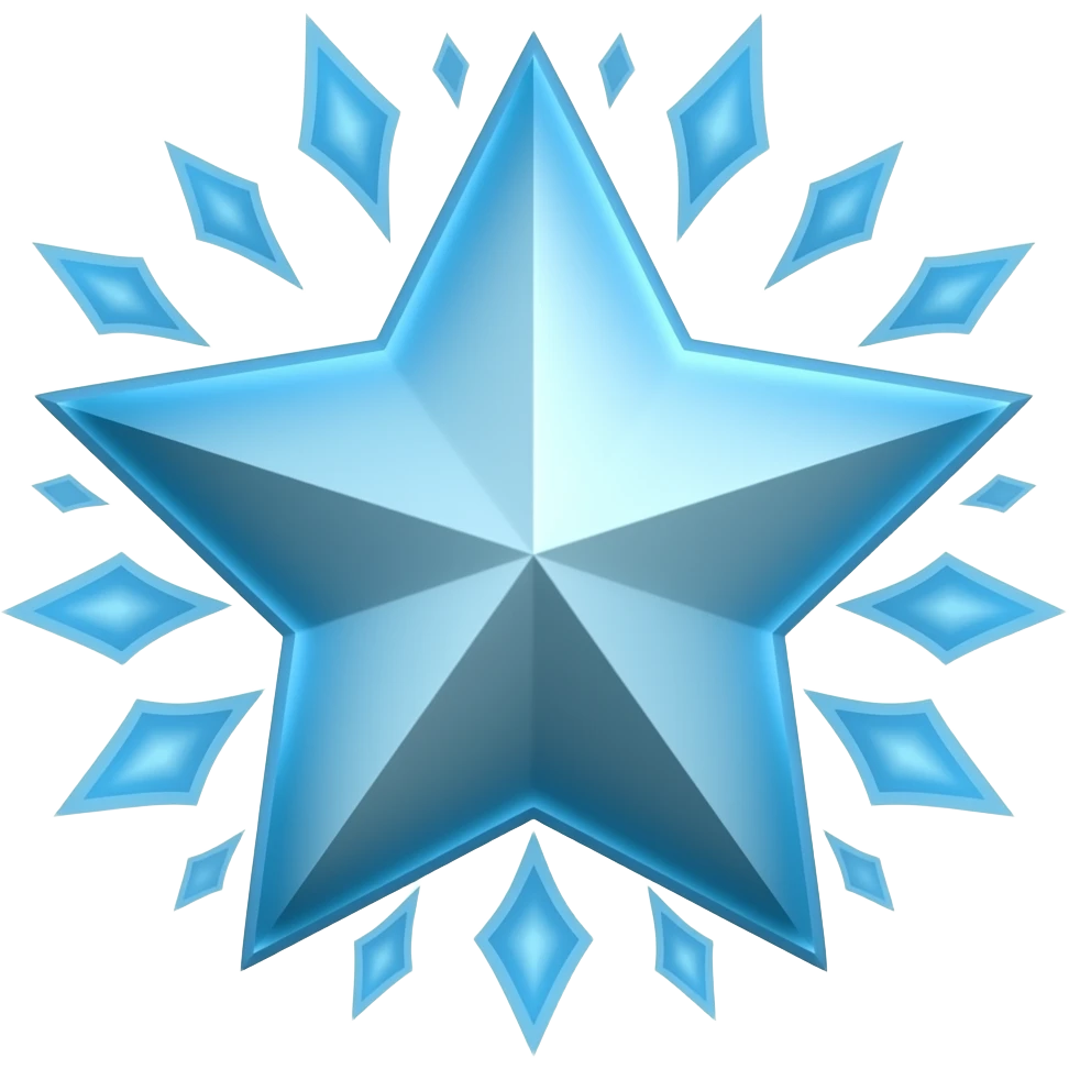 Blue sparkles ✨ emoji