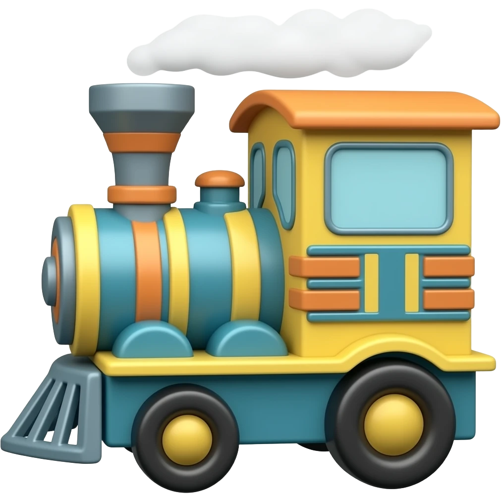 Toy train emoji