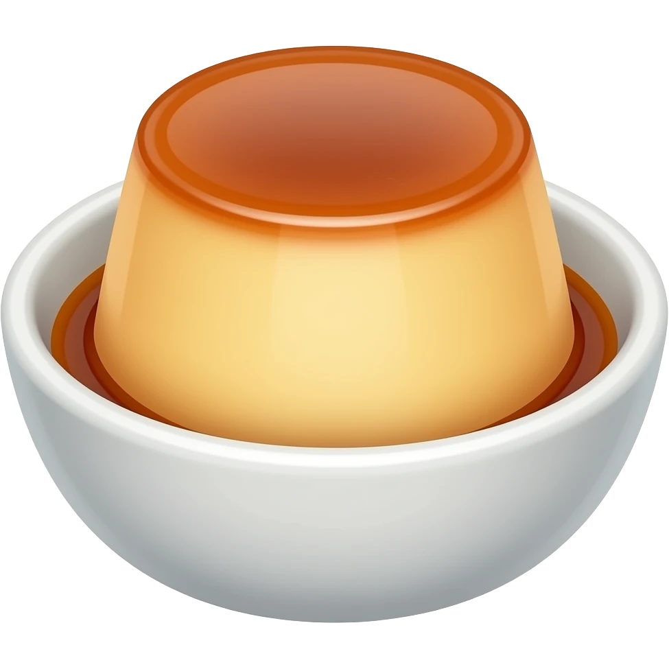 flan in bowl emoji