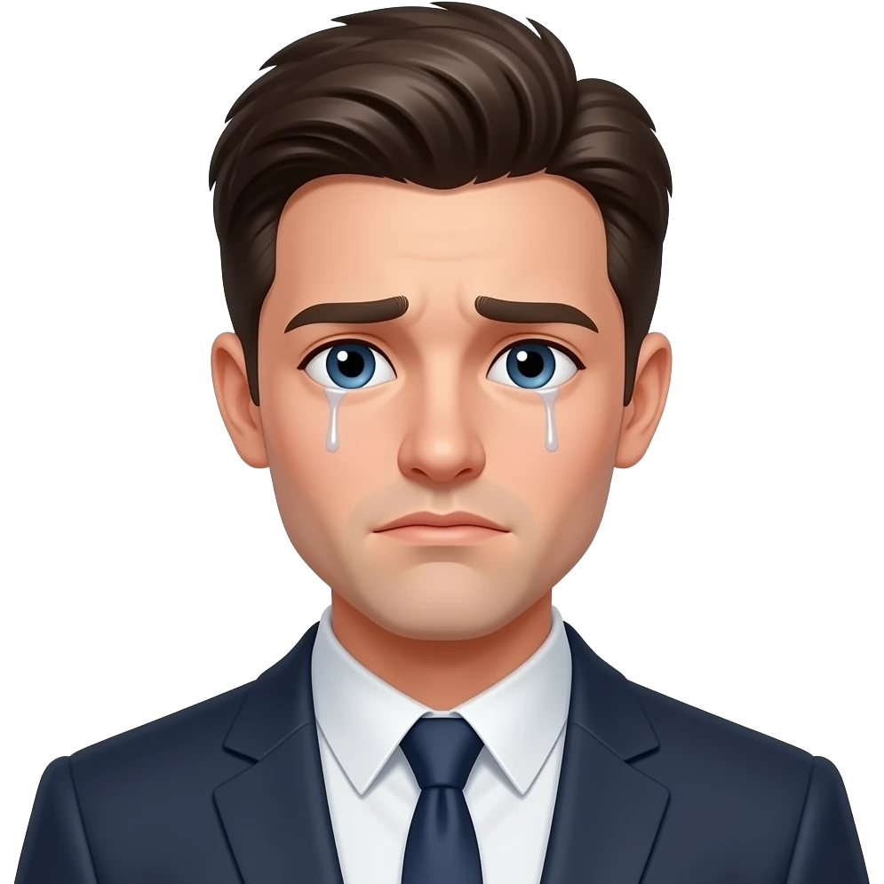 Cute Sexy Handsome Attractive Romantic Shoujo-Anime-style  gentleMan sad emoji