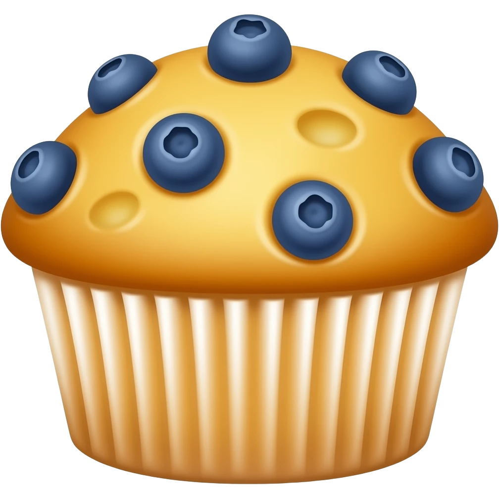 blueberry mango muffin emoji