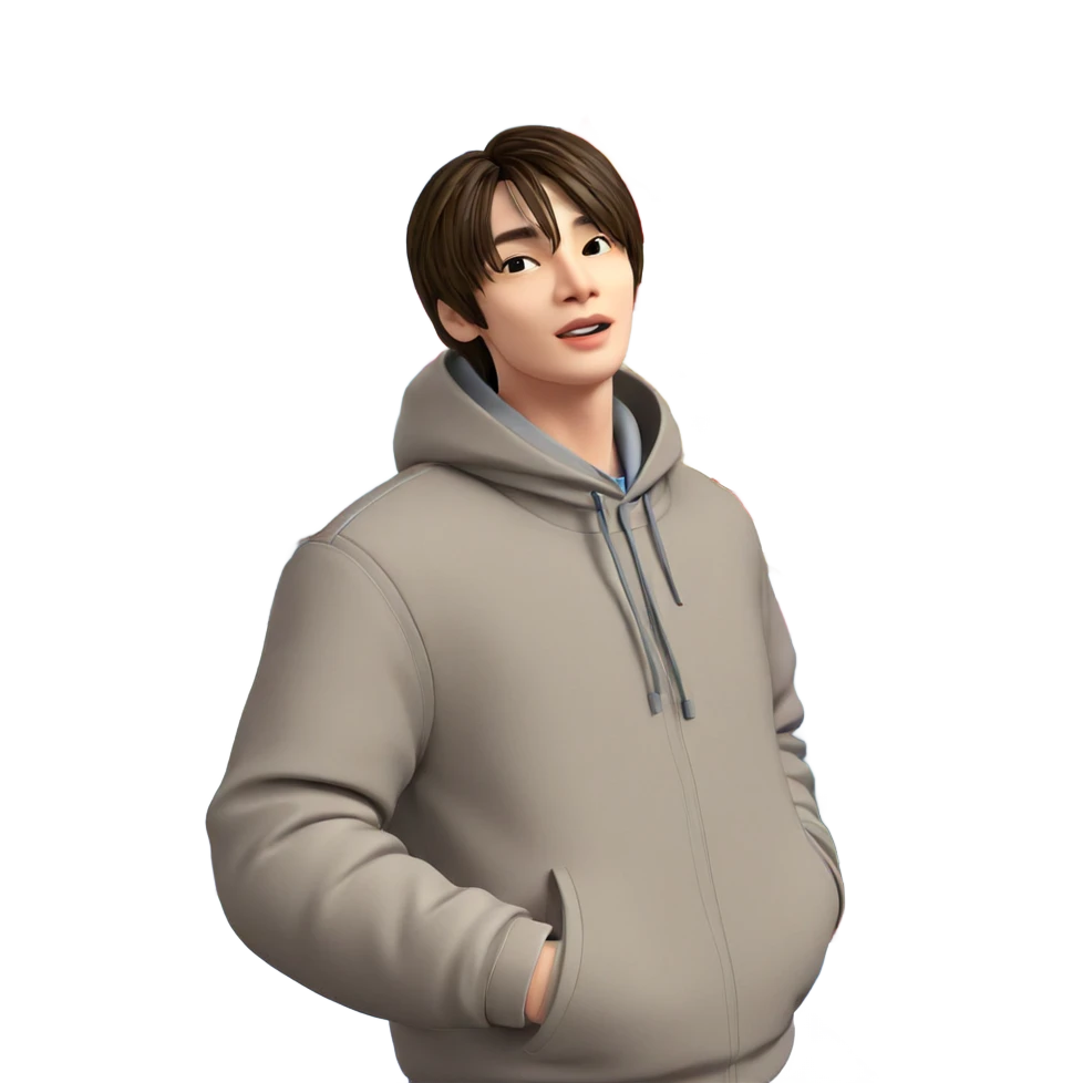 boy with gift by tree emoji